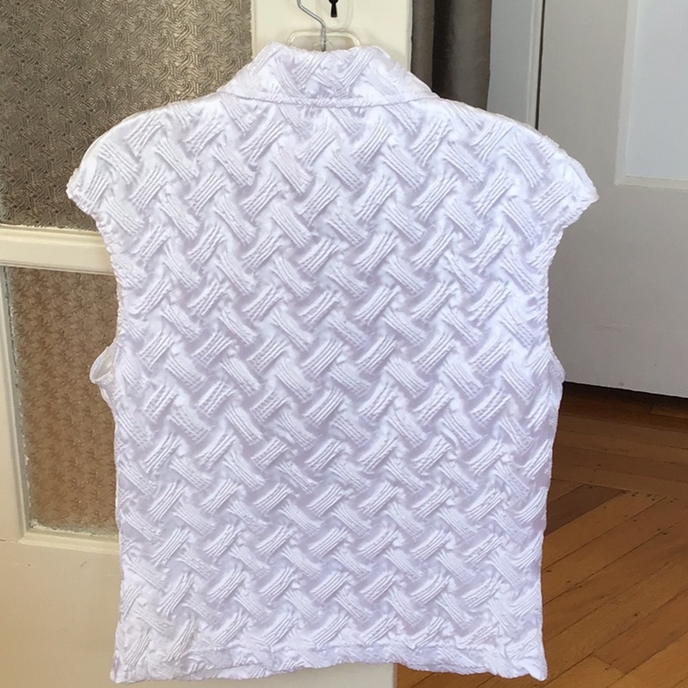 Joseph Ribkoff White Ruched Blouse - Picture 4 of 6